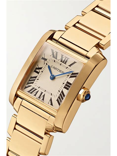 gold cartier tank francaise|cartier tank francaise gold price.